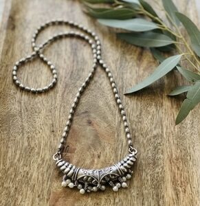 Chandrika Silver Pendant Necklace