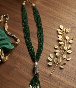 Tulip Hydro Bead Necklace - Green