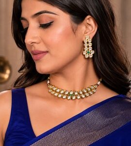 Kundan Choker Set - Green