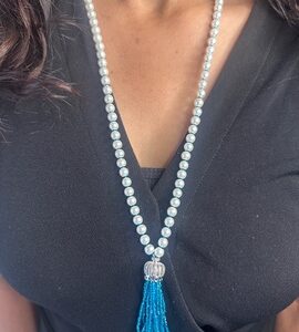 Pearl Blue Mala